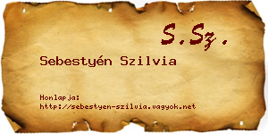 Sebestyén Szilvia névjegykártya